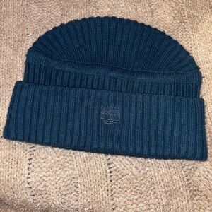 Timberland Ribbed Knit Beanie in Dark Teal OS